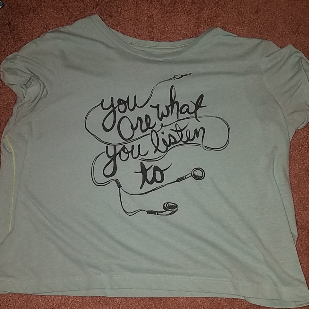 Mint boxy tee
